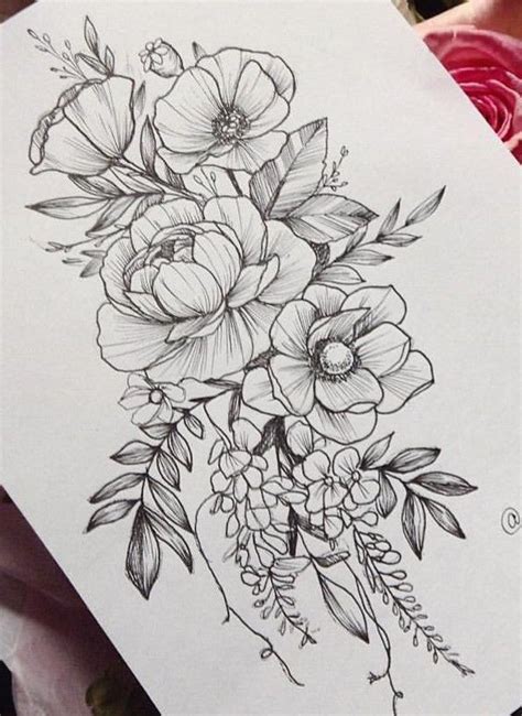 Pin By Raymundo Villalvazo On Dibujo Flower Tattoo Drawings Flower
