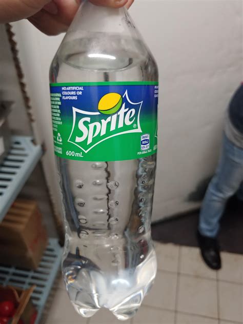 This clear sprite bottle that came in a case of green ones ...