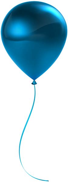 Single Blue Balloon Transparent Clip Art Blue Balloons Clip Art