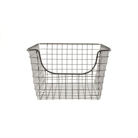 Spectrum Diversified Wire Storage Basket Vintage Locker Basket Style