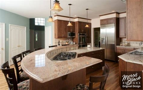 The long islands in this video begin at 12 feet and they have definite advantages; Curved kitchen island; strictly reference for multiple ...