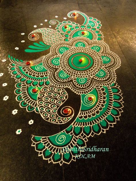 30 Beautiful Diwali Rangoli And Kolam Designs By Shanthi Sridharan