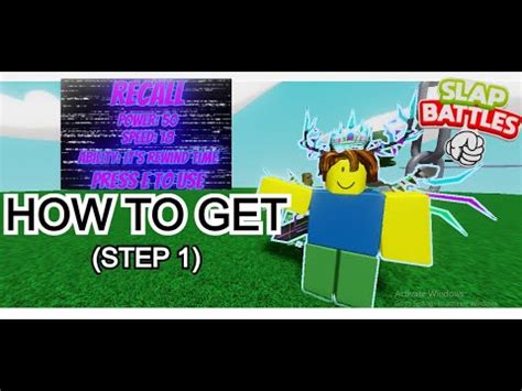 How To Get The Recall Glove In Slap Battles Reverse Step Roblox Slap Battles Youtube