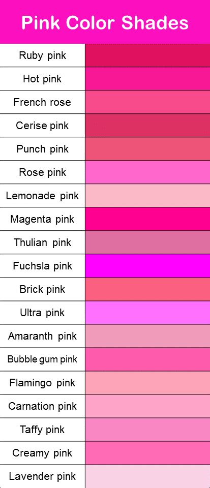 Hot Pink Color Palette Names Appetitecateringmx