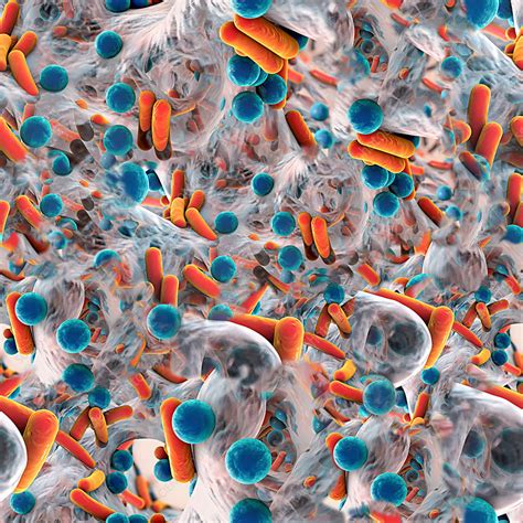 Bacteria In A Biofilm Illustration Stock Image F0187415 Science