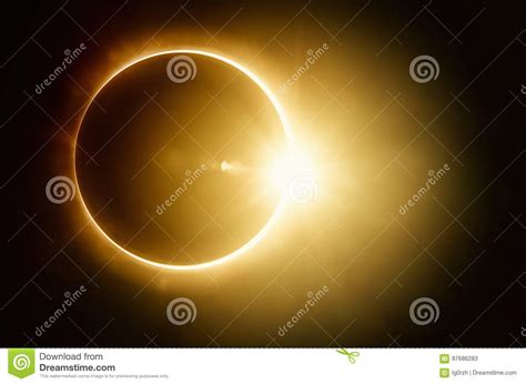 Total Solar Eclipse Stock Illustration Illustration Of Silhouette