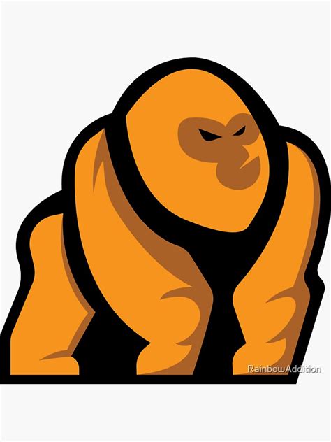 Gorilla Tag Modern Orange Sticker For Sale By Rainbowaddition Redbubble