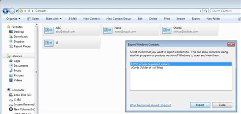 How To Convert Windows Contact To Csv Or Vcard Vcf