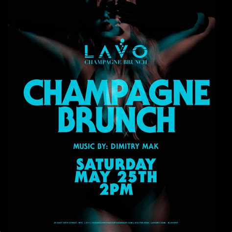 official site of lavo new york italian restaurant and nightclub champagne party brunch