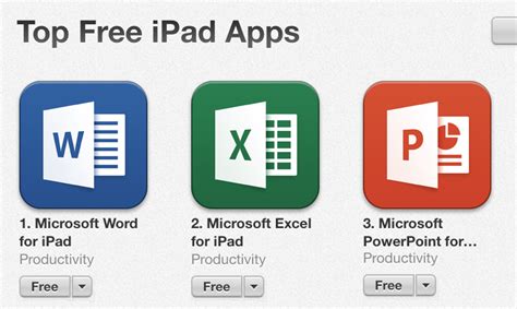 Free microsoft office alternatives for ipad 10.2. Word, Excel and PowerPoint for iPad Top iTunes Chart