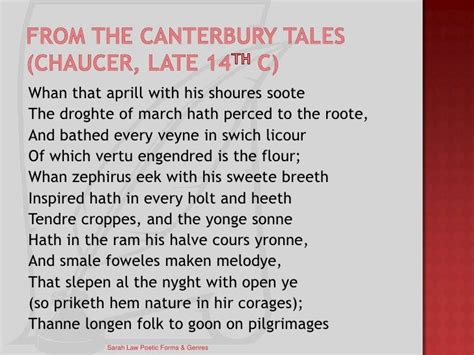 🎉 First 18 Lines Of Canterbury Tales Sparknotes The Canterbury Tales