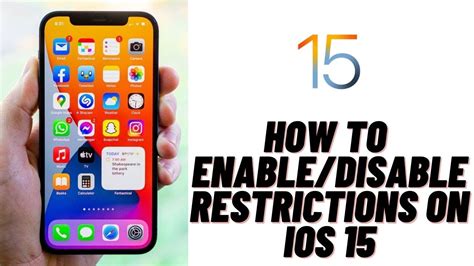 Enable Disable Restrictions On Ios Youtube