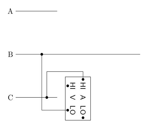 Circuitikz Multimeter Box With 4 Nodes Tex Latex Stack Exchange