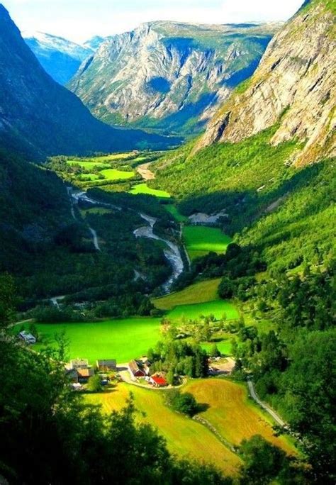 Norway Glacier Valley Nature Photography Beautiful