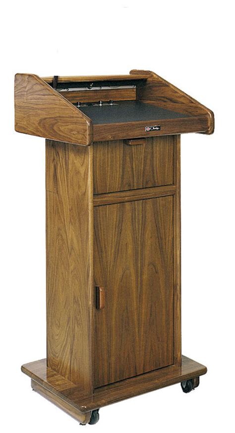 Modular Lectern No Sound Medium Oak