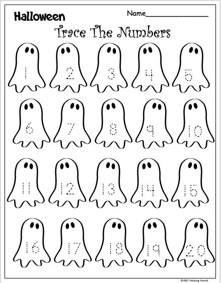 Free Halloween Number Tracing Math For Kindergarten Made By Teachers