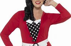 retro 50 dress 1950s vintage rock roll costume polka plus curves size dot costumes au decades woman