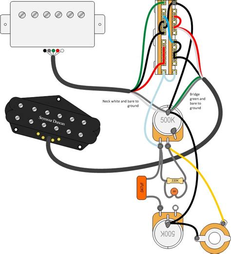 Oct 04, 2013 · structurally speaking, a pot has one large resistor inside with a start and an end (which we see as the outer lugs on the casing of the pot). Fender Vintage Noiseless Telecaster Neck Pickup 3 Wires With White Neck Wire Wiring Diagram