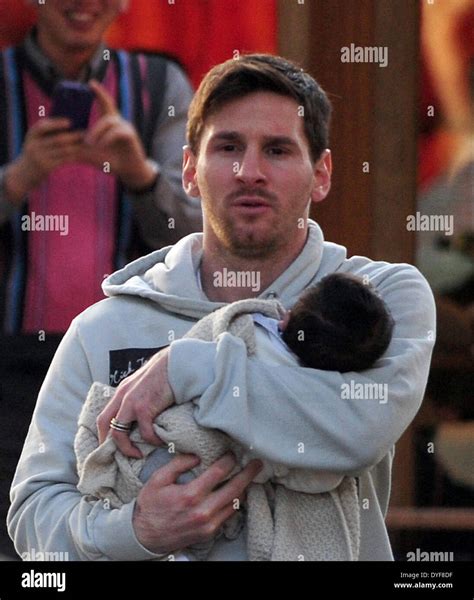 Strictly No Internet Usebarcelona Football Player Lionel Messi With His Girlfriend Antonella