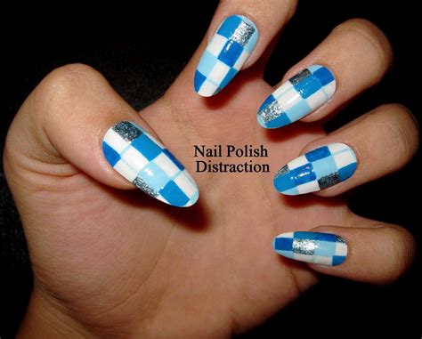 4 shades of blue. | Nails, Nail art inspiration, Nail art
