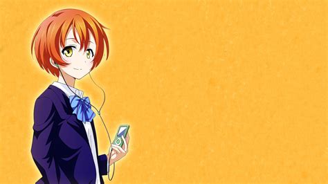 Anime Anime Girls Love Live Orange Hair Short Hair School Uniform