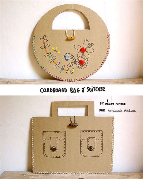 Diy Laced Cardboard Handbags Handmade Charlotte