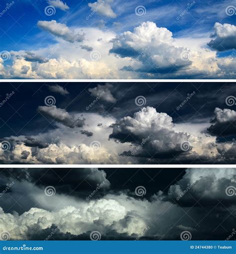 Blue Sky Dramatic Sky Stormy Sky Set Stock Photo Image Of