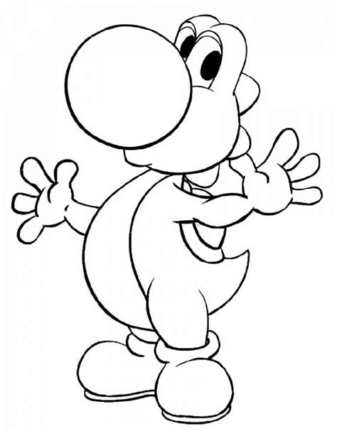 Yoshi Coloring Pages Cute K5 Worksheets