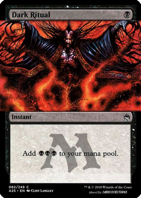 Dark Ritual Extended Art Mtg Magic The Gathering Cards Magic The