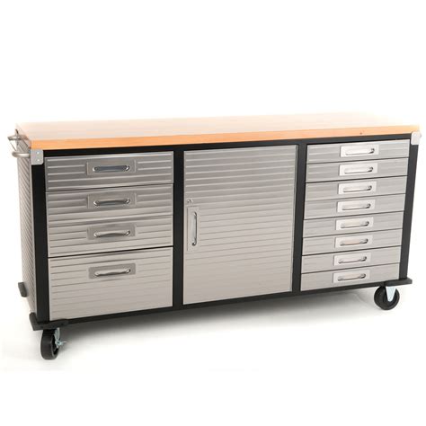 Buy 72 Inch Timber Top Roll Cabinet Rolling Garage Storage From Just