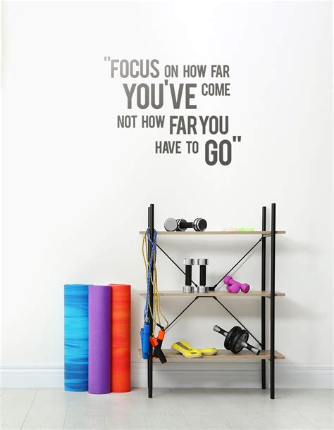 Focus On How Far Youve Come Motivational Quote Decoration Removable