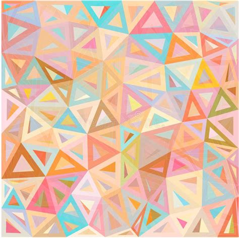 Fondo Abstracto Del Vector De Los Triángulos De Los Colores En Colores