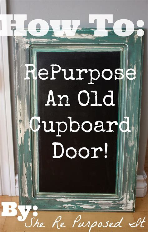 Check spelling or type a new query. She Re-Purposed It: How To Repurpose A Cabinet Door