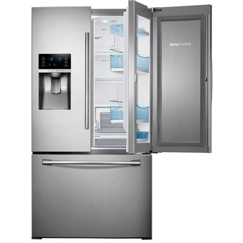 It's time to upgrade to dual ice maker refrigerators. Samsung 27.8 cu. ft. Food Showcase French Door ...