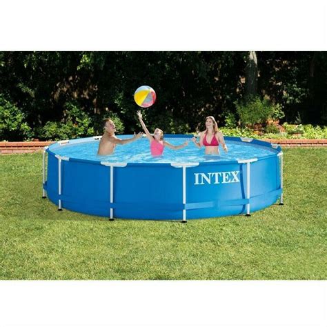 Above Ground Swimming Pool With Filter Pump 12 X 30 Metal Frame