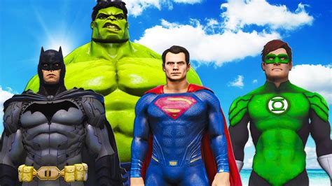 The Hulk Vs Batman Superman Green Lantern Epic Superheroes Battle
