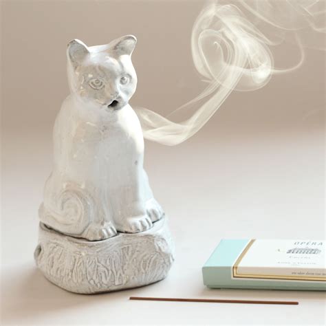 Setsuko Cat Incense Burner Incense Burner Ceramic Incense Holder Incense