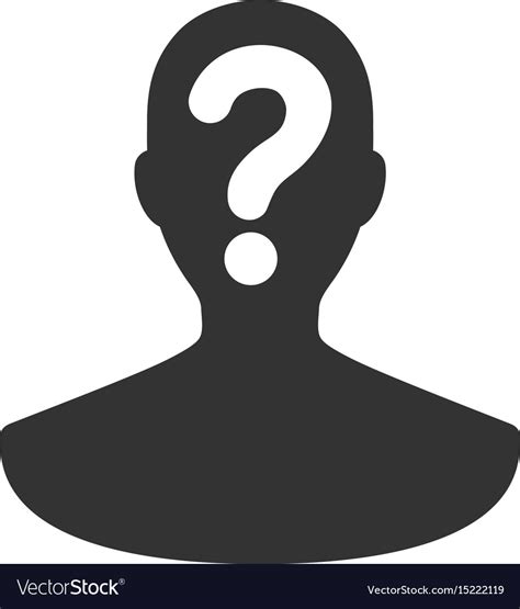 Unknown Person Flat Icon Royalty Free Vector Image