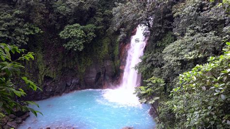 Rio Celeste Waterfall Tenorio Volcano National Park Costa Rica