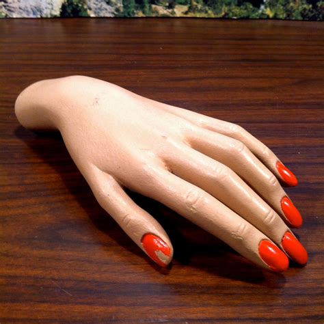 Vintage Mannequin Hand With Polished Nails For Store Shop Etsy