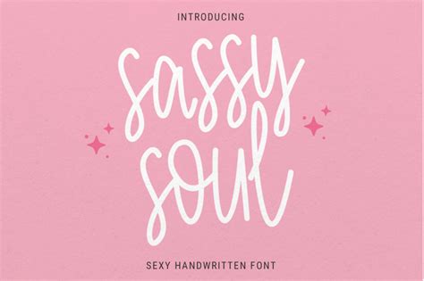 Sassy Soul Script Sexy Handwritten Cursive Cake Topper Font Script By Ariodsgn Thehungryjpeg