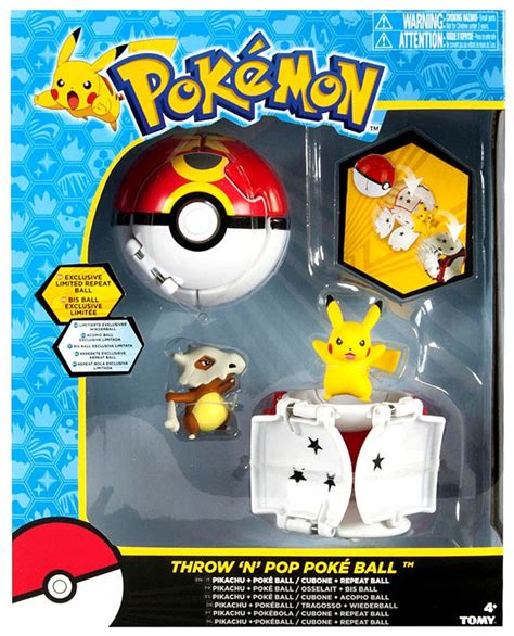 Pokemon Throw N Pop Pokeball Pikachu Poke Ball Cubone Repeat Ball