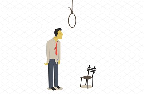 Suicide Businessman ~ Illustrations ~ Creative Market