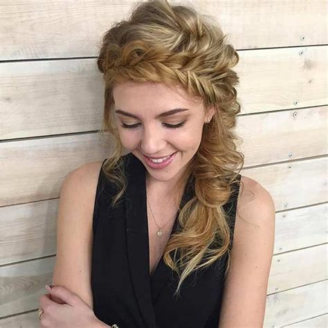 21 Pretty Side Swept Hairstyles For Prom Stayglam Side Swept