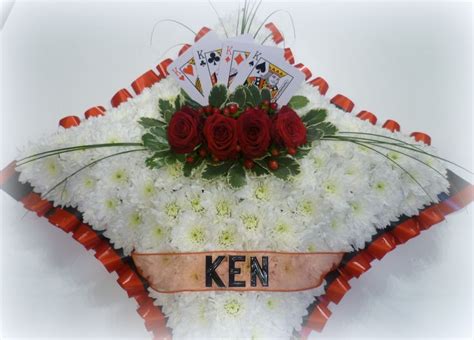 Playing Card Funeral Tribute From Houghton Regis Based Florist