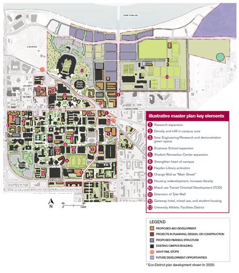 Asu Tempe Campus Map Pdf United States Map