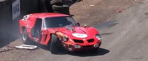 Watch The 30m Ferrari 250 Gt Breadvan Crash During Le Mans Classic