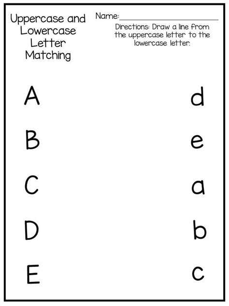 9 Printable Preschool Alphabet Worksheets Letter Recognition Etsy