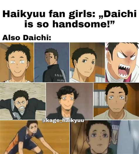 Daichi Faces In 2021 Haikyuu Funny Haikyuu Haikyuu Anime
