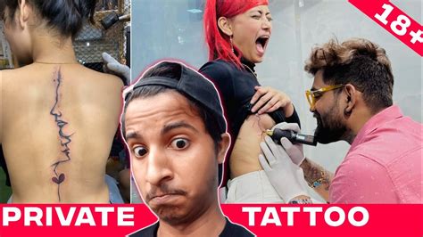 Tattoo On Private Parts 😳💦 Roast Tattoo Artist Mahesh Chavan Roast Girls Hidden Tattoo Youtube